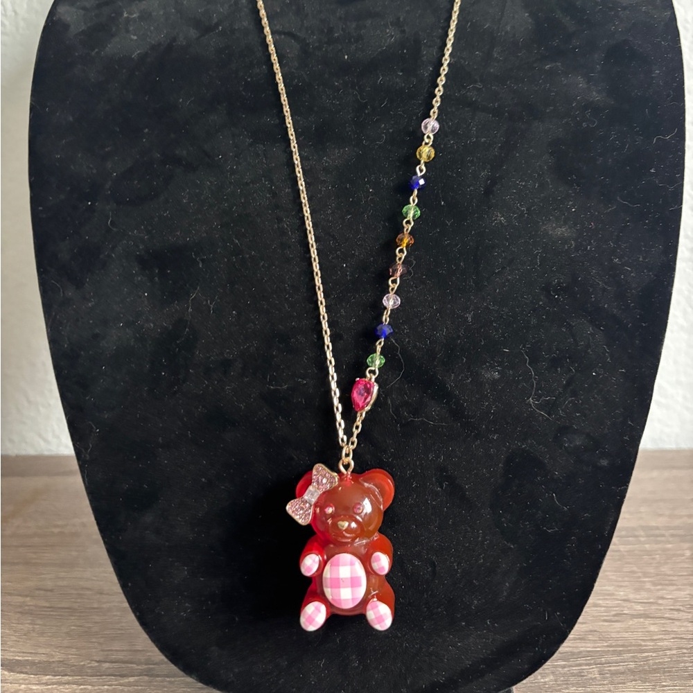 Betsey Johnson gummy bear necklace NWOT